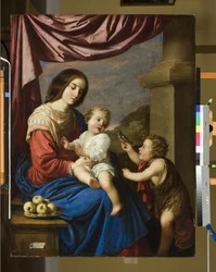 Madone et enfant avec le petit Saint Jean, 1658